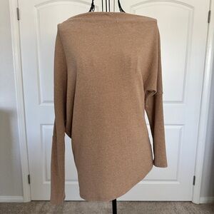 Astr Cozy Tan Knit Sweater
